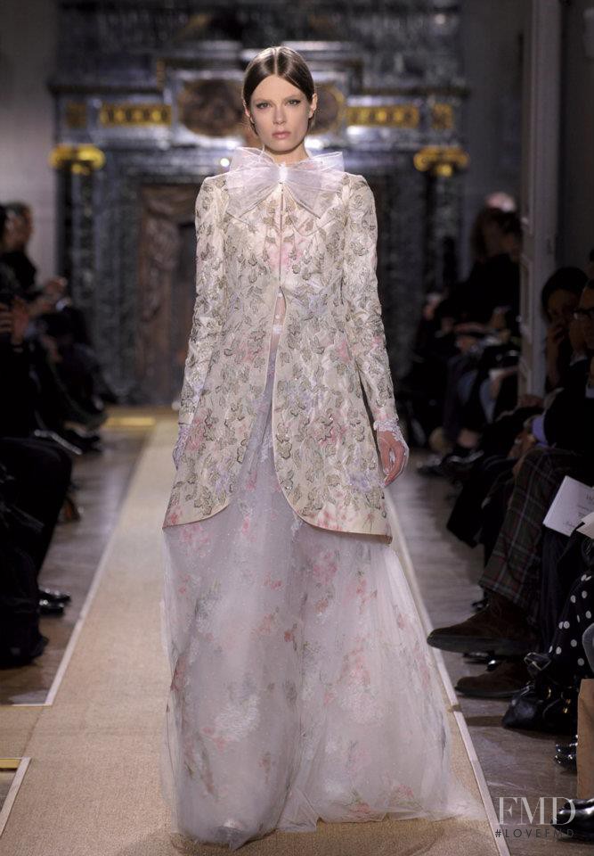 Caroline Brasch Nielsen featured in  the Valentino Couture fashion show for Spring/Summer 2012