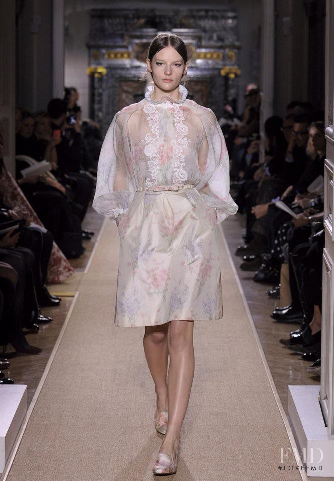 Sara Blomqvist featured in  the Valentino Couture fashion show for Spring/Summer 2012