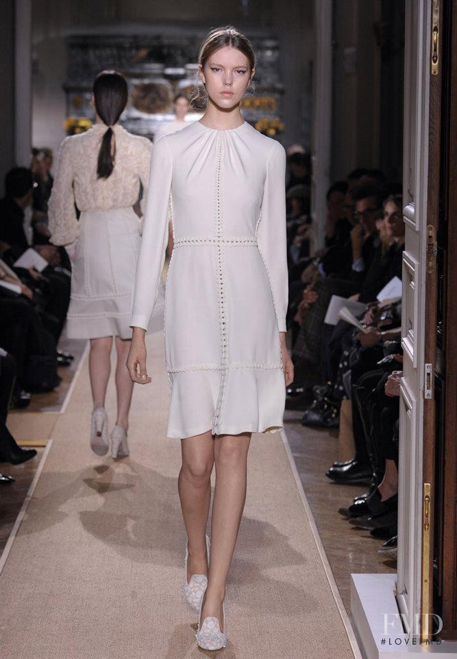 Josefien Rodermans featured in  the Valentino Couture fashion show for Spring/Summer 2012