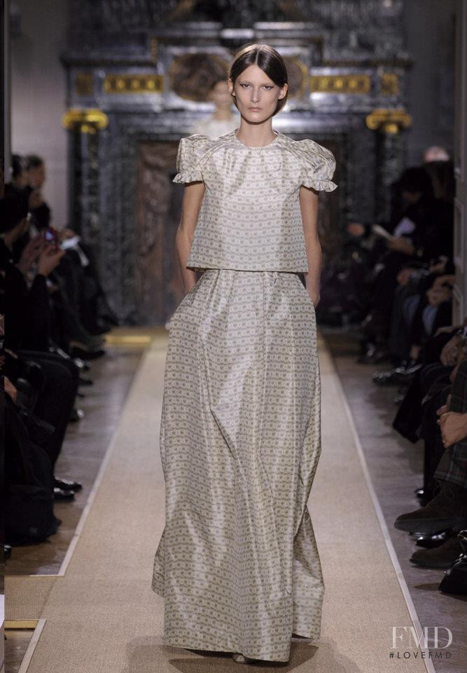 Marie Piovesan featured in  the Valentino Couture fashion show for Spring/Summer 2012