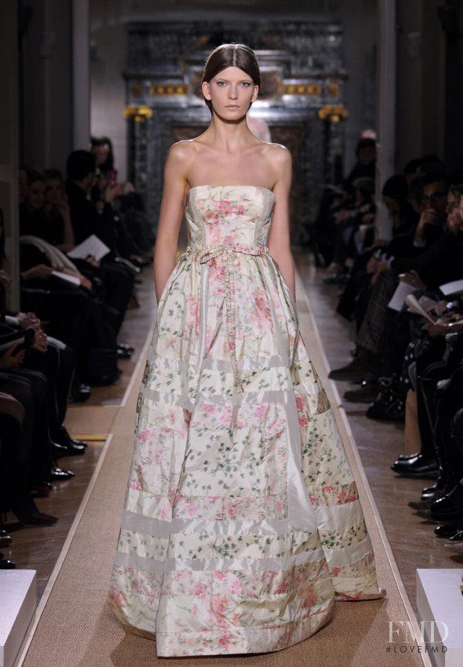 Valerija Kelava featured in  the Valentino Couture fashion show for Spring/Summer 2012