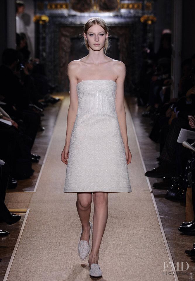 Julia Nobis featured in  the Valentino Couture fashion show for Spring/Summer 2012