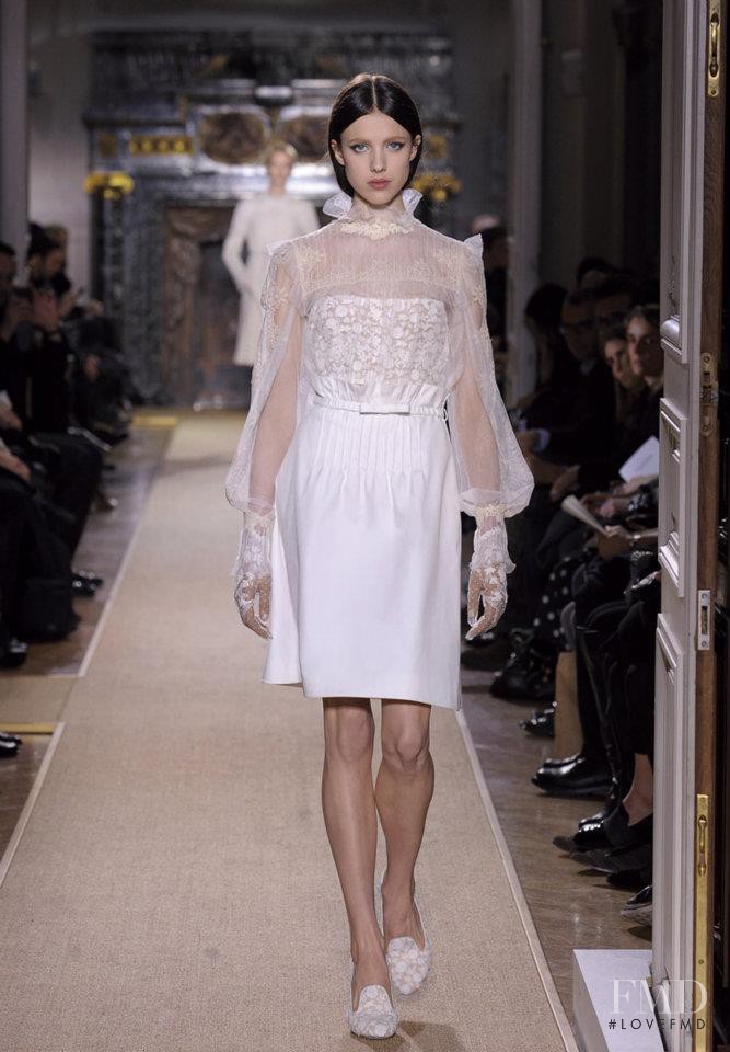 Sojourner Morrell featured in  the Valentino Couture fashion show for Spring/Summer 2012