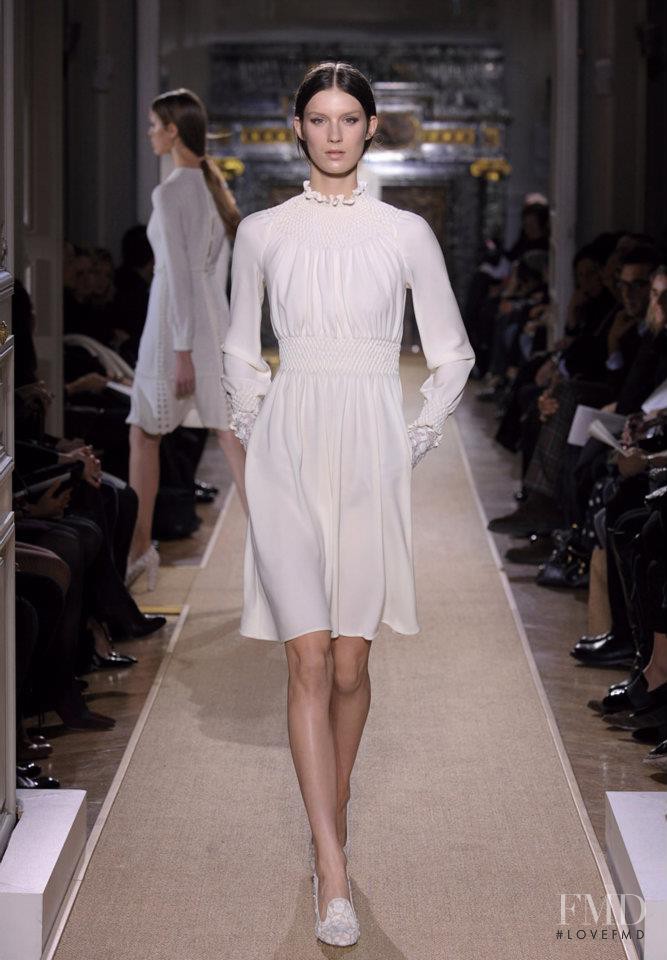 Marte Mei van Haaster featured in  the Valentino Couture fashion show for Spring/Summer 2012