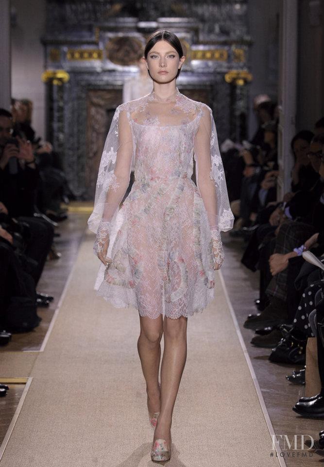 Jacquelyn Jablonski featured in  the Valentino Couture fashion show for Spring/Summer 2012