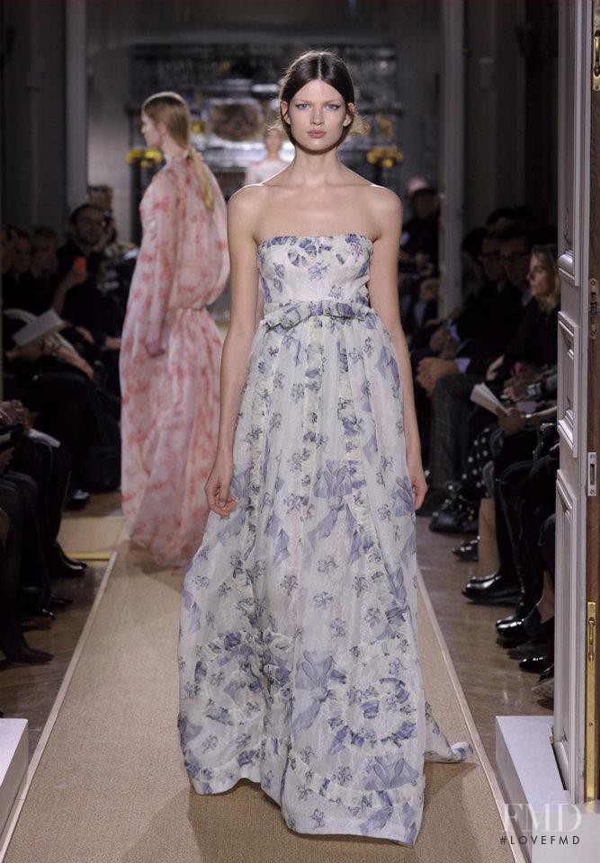 Bette Franke featured in  the Valentino Couture fashion show for Spring/Summer 2012