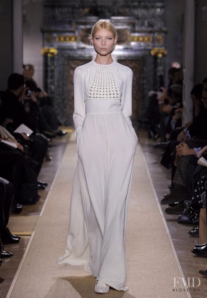 Vika Falileeva featured in  the Valentino Couture fashion show for Spring/Summer 2012