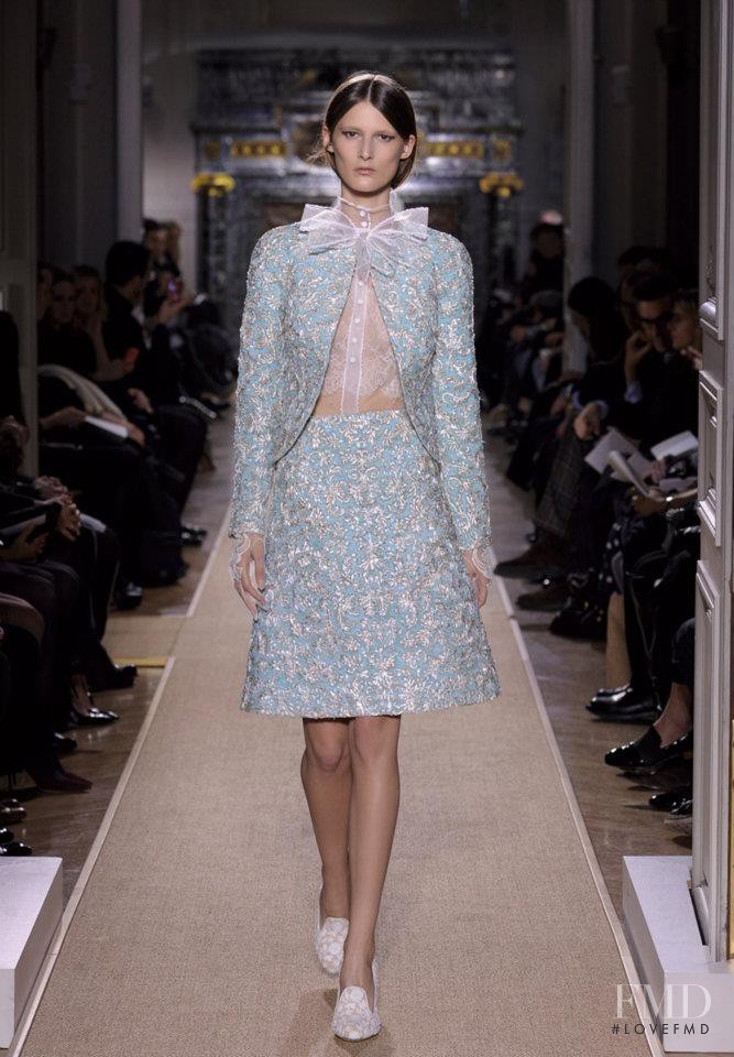 Marie Piovesan featured in  the Valentino Couture fashion show for Spring/Summer 2012