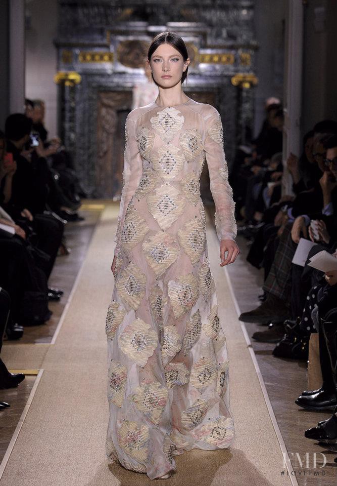Jacquelyn Jablonski featured in  the Valentino Couture fashion show for Spring/Summer 2012