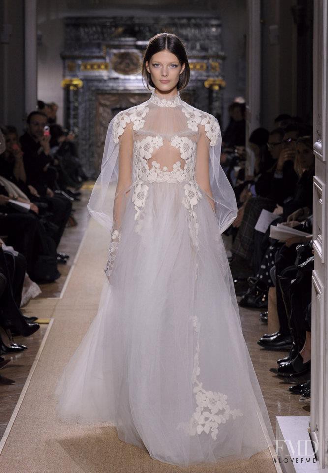 Katryn Kruger featured in  the Valentino Couture fashion show for Spring/Summer 2012