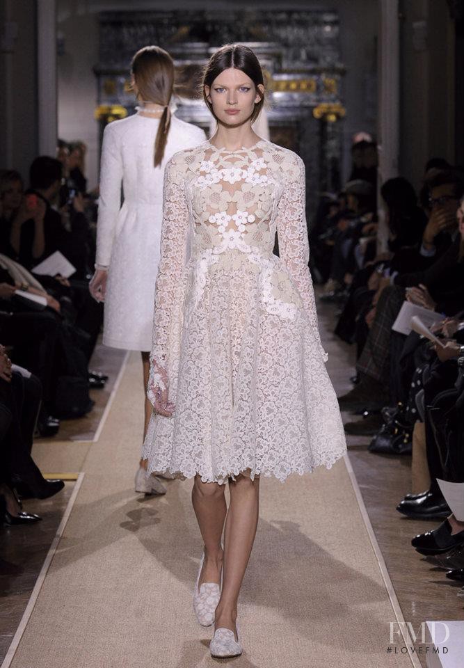 Bette Franke featured in  the Valentino Couture fashion show for Spring/Summer 2012