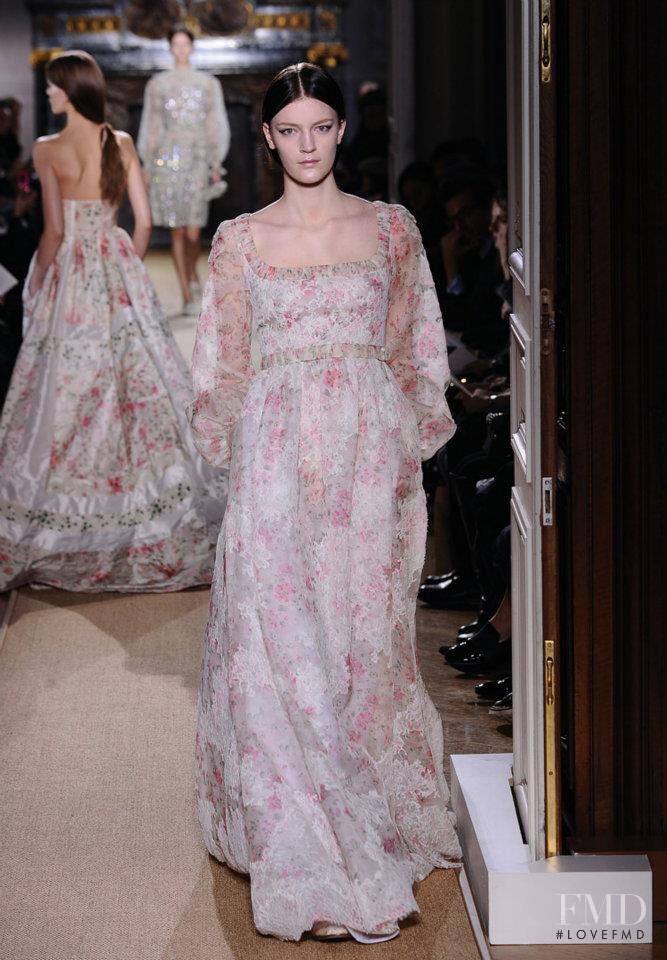 Laura Kampman featured in  the Valentino Couture fashion show for Spring/Summer 2012