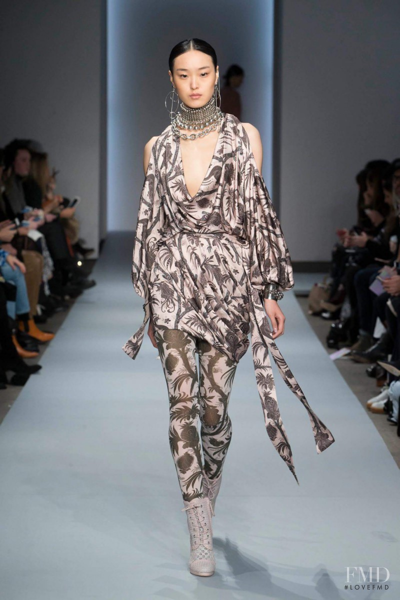 Yue Han featured in  the Zimmermann fashion show for Autumn/Winter 2016