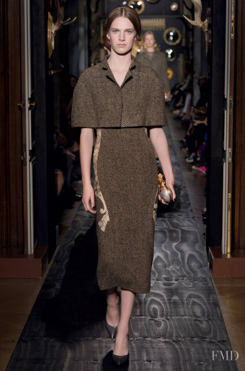 Ashleigh Good featured in  the Valentino Couture fashion show for Autumn/Winter 2013