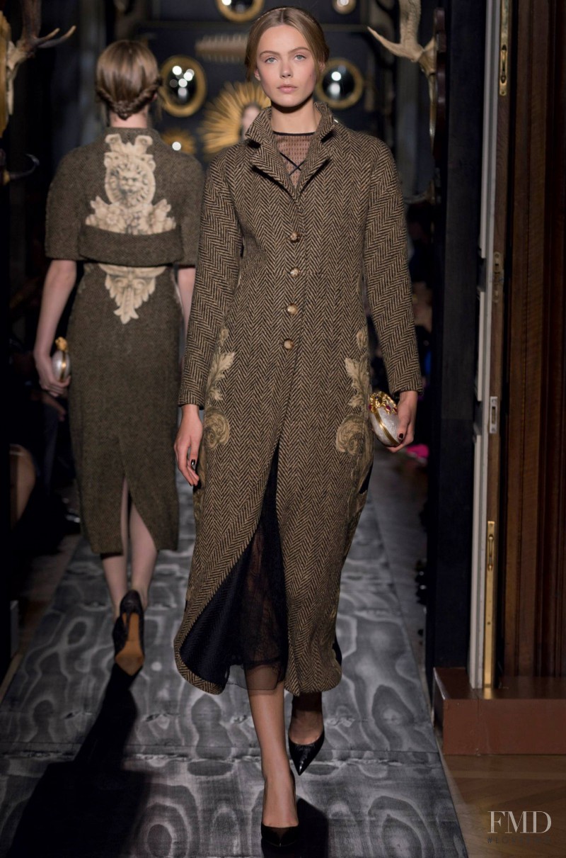 Frida Gustavsson featured in  the Valentino Couture fashion show for Autumn/Winter 2013