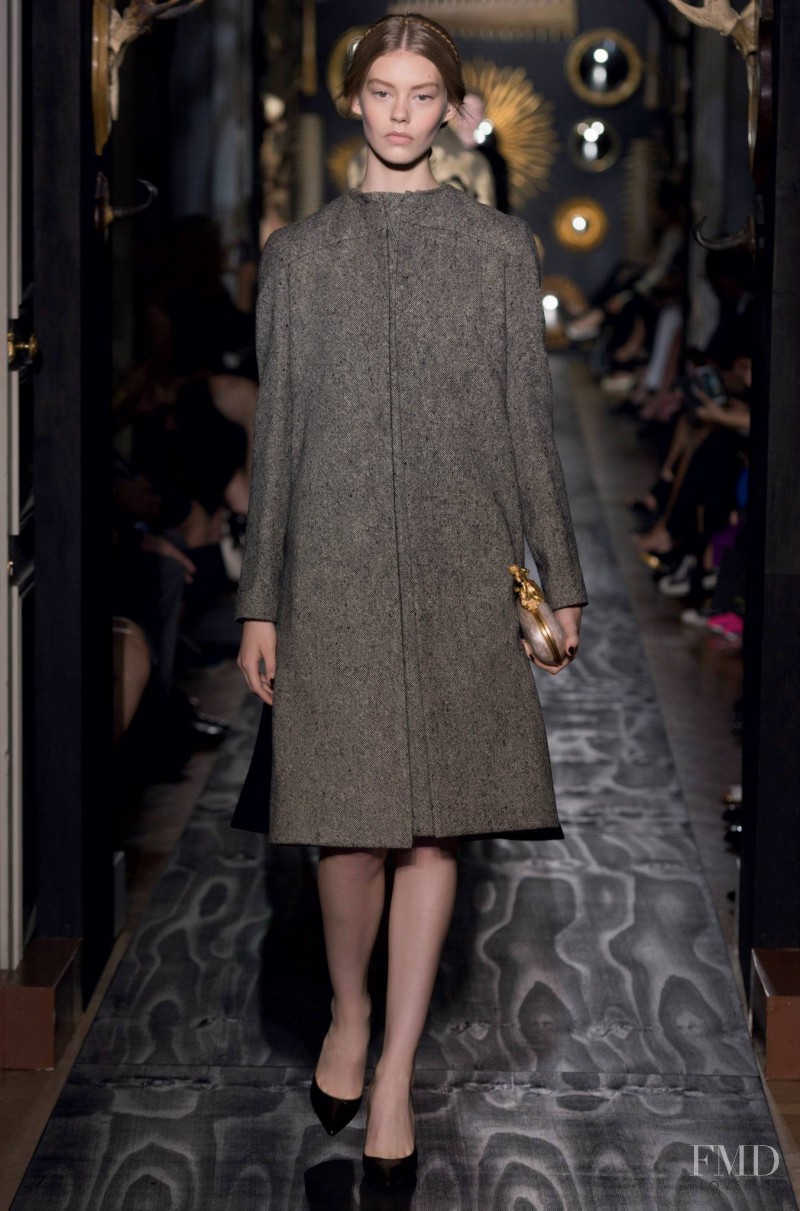 Ondria Hardin featured in  the Valentino Couture fashion show for Autumn/Winter 2013
