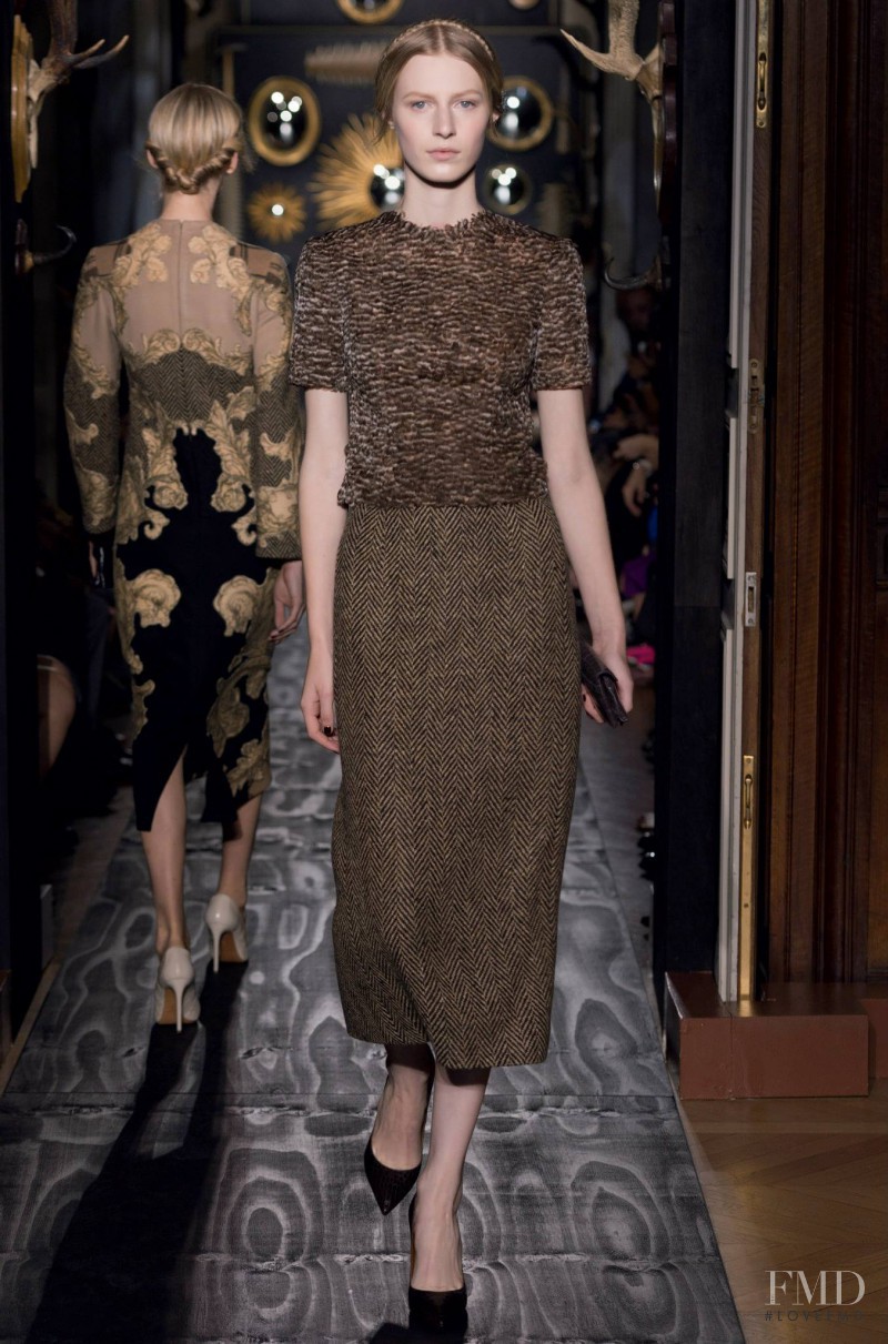 Julia Nobis featured in  the Valentino Couture fashion show for Autumn/Winter 2013