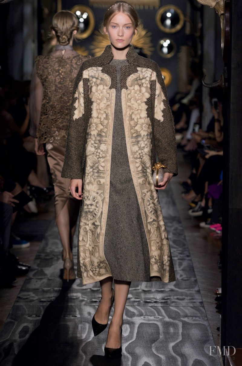 Katerina Ryabinkina featured in  the Valentino Couture fashion show for Autumn/Winter 2013