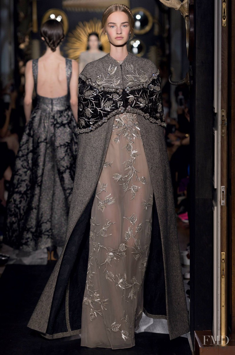 Maartje Verhoef featured in  the Valentino Couture fashion show for Autumn/Winter 2013