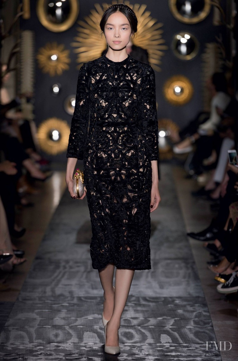 Fei Fei Sun featured in  the Valentino Couture fashion show for Autumn/Winter 2013