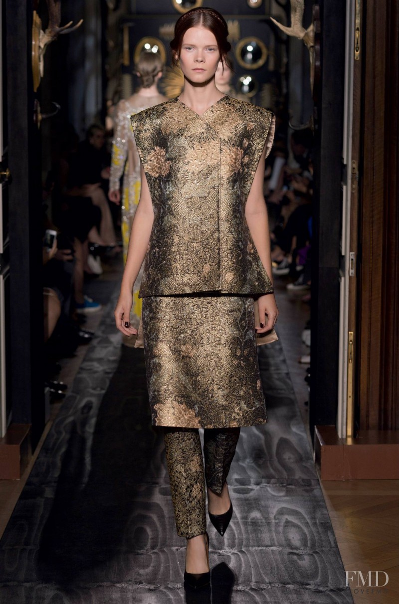 Irina Kravchenko featured in  the Valentino Couture fashion show for Autumn/Winter 2013