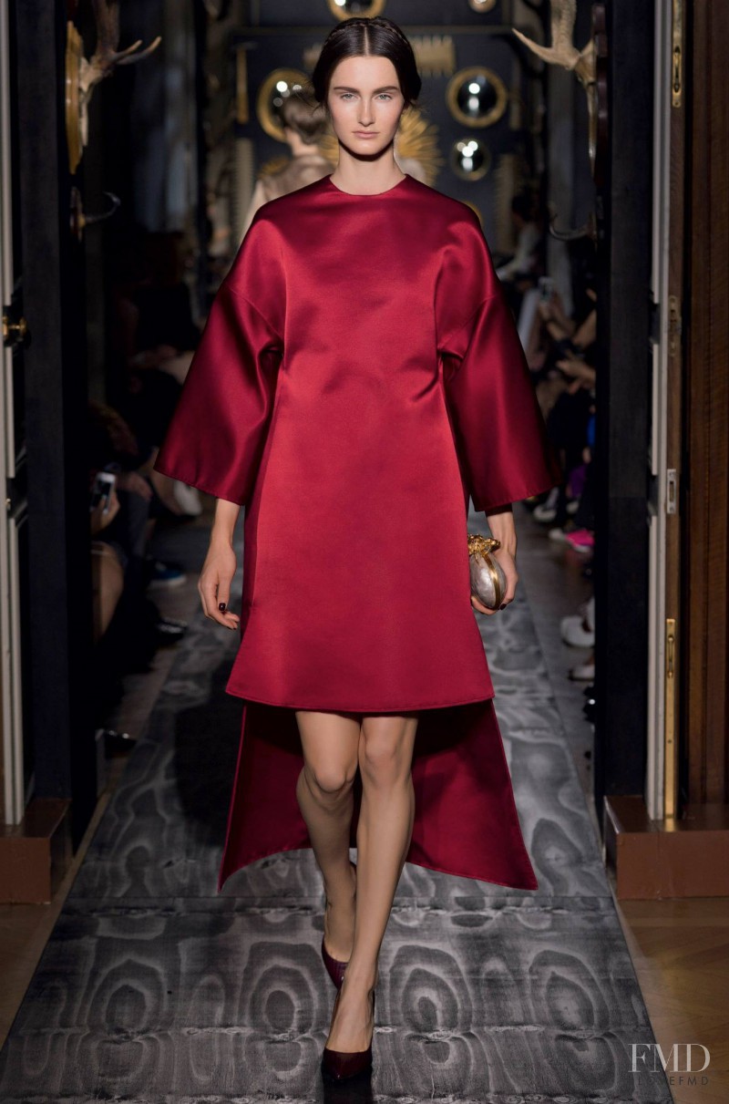 Mackenzie Drazan featured in  the Valentino Couture fashion show for Autumn/Winter 2013