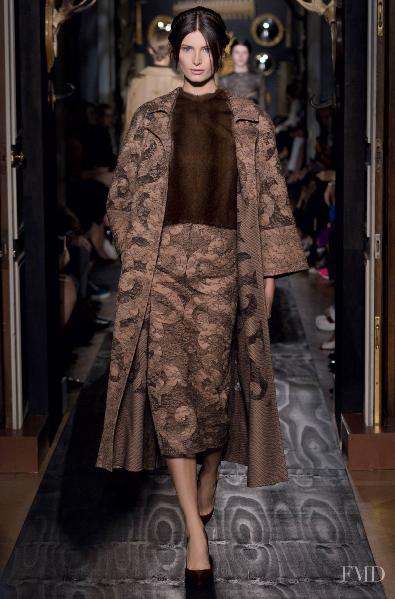 Ava Smith featured in  the Valentino Couture fashion show for Autumn/Winter 2013