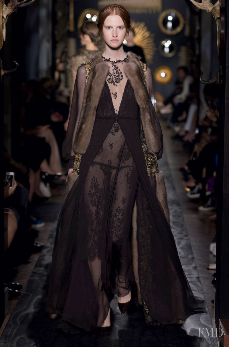 Magdalena Jasek featured in  the Valentino Couture fashion show for Autumn/Winter 2013