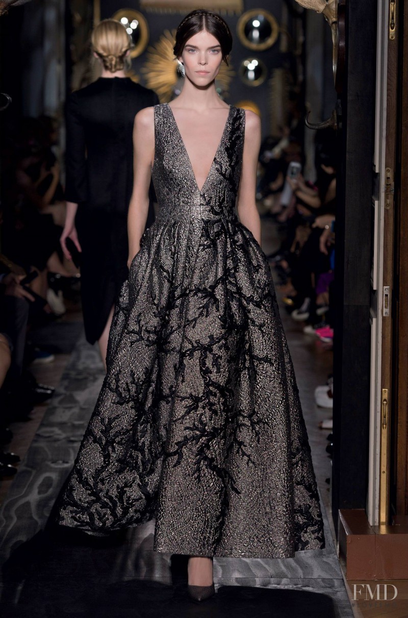 Meghan Collison featured in  the Valentino Couture fashion show for Autumn/Winter 2013