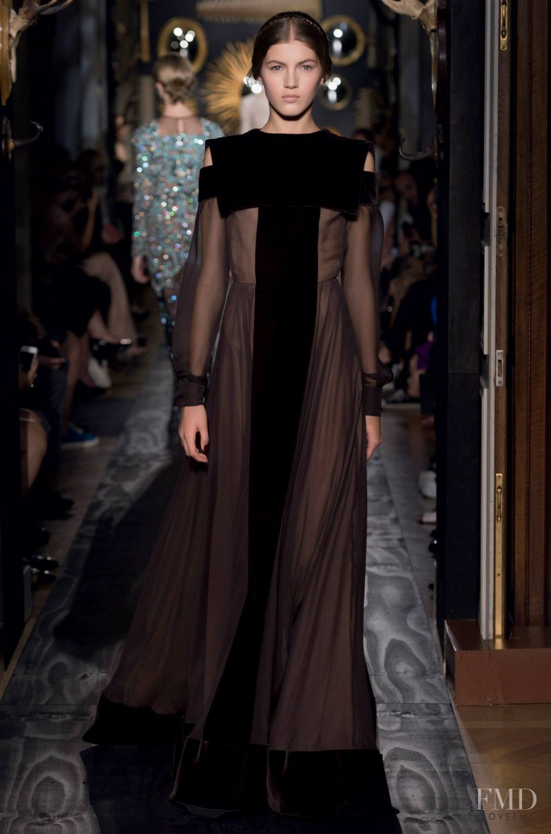Valery Kaufman featured in  the Valentino Couture fashion show for Autumn/Winter 2013
