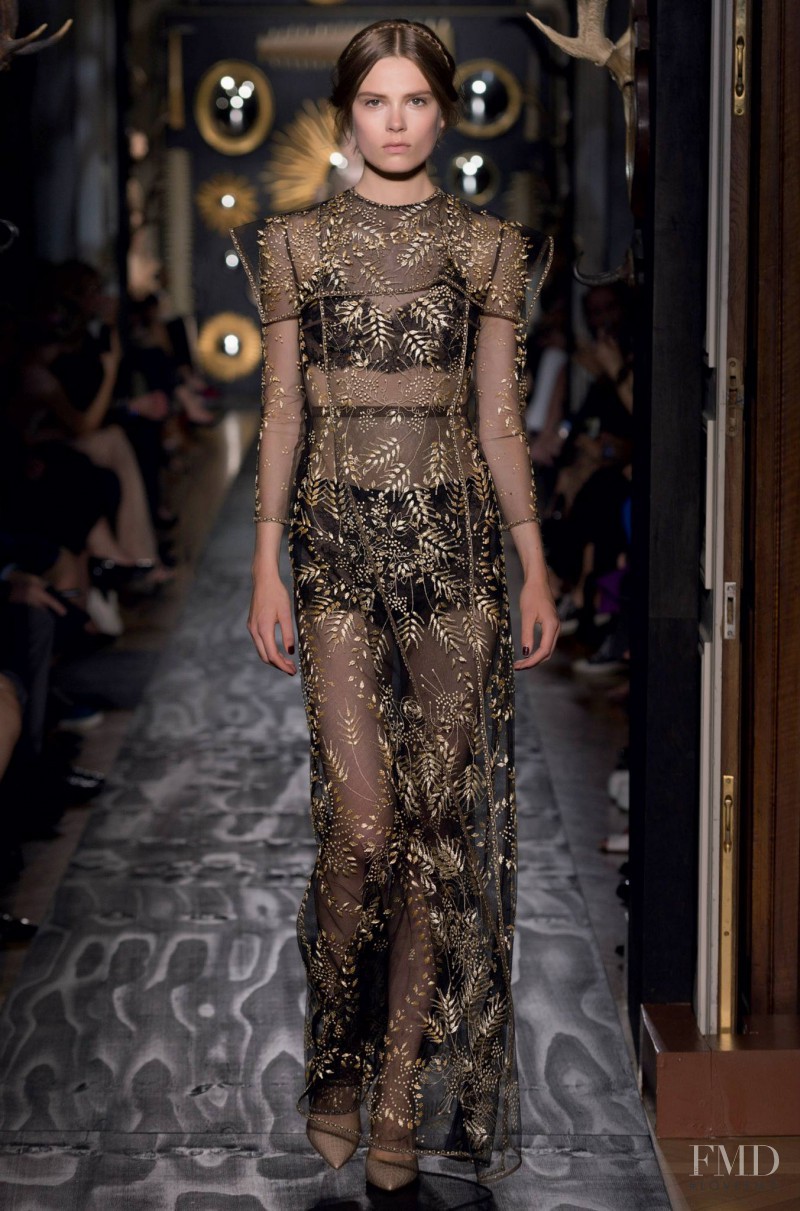 Caroline Brasch Nielsen featured in  the Valentino Couture fashion show for Autumn/Winter 2013