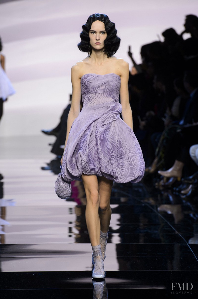 Harleth Kuusik featured in  the Armani Prive fashion show for Spring/Summer 2016