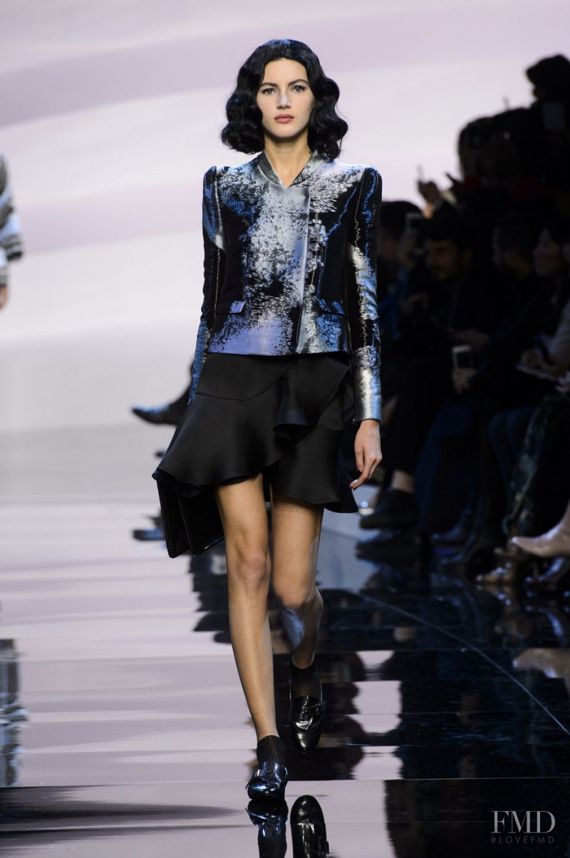 Valery Kaufman featured in  the Armani Prive fashion show for Spring/Summer 2016