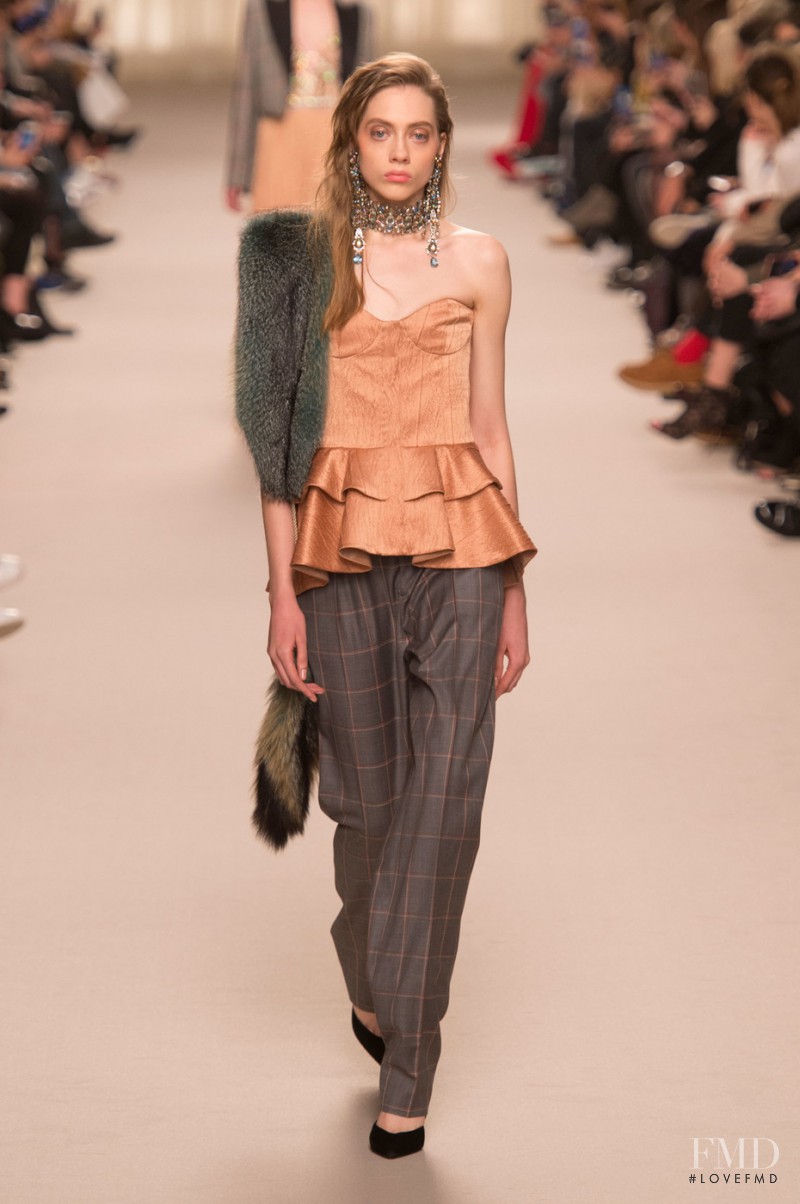 Odette Pavlova featured in  the Lanvin fashion show for Autumn/Winter 2016