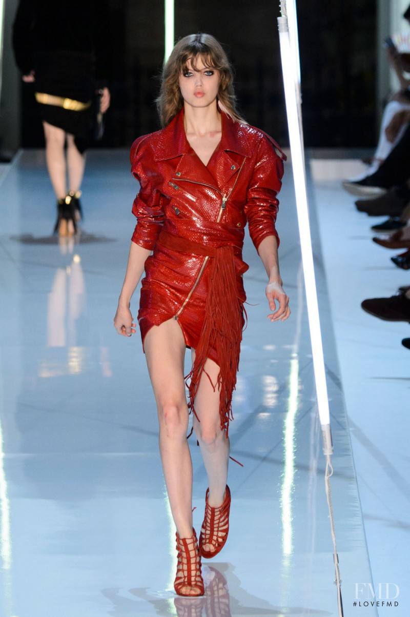Lindsey Wixson featured in  the Alexandre Vauthier fashion show for Autumn/Winter 2015