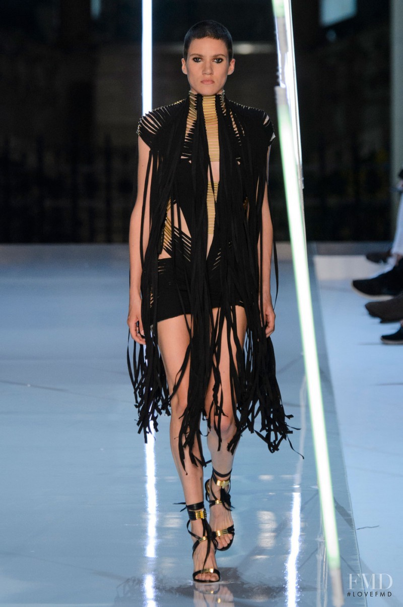 Tamy Glauser featured in  the Alexandre Vauthier fashion show for Autumn/Winter 2015