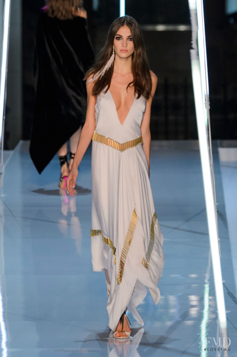 Camille Hurel featured in  the Alexandre Vauthier fashion show for Autumn/Winter 2015