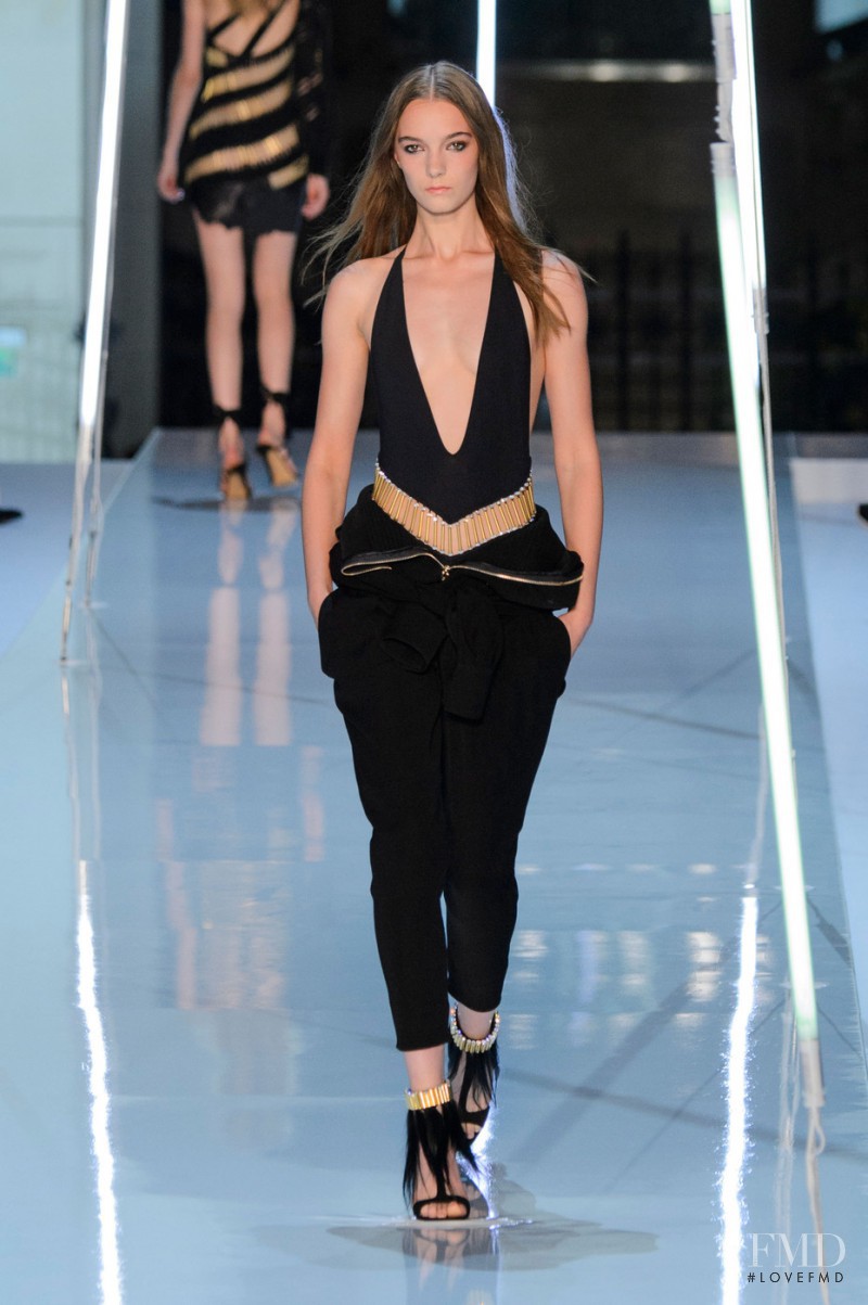 Irina Liss featured in  the Alexandre Vauthier fashion show for Autumn/Winter 2015