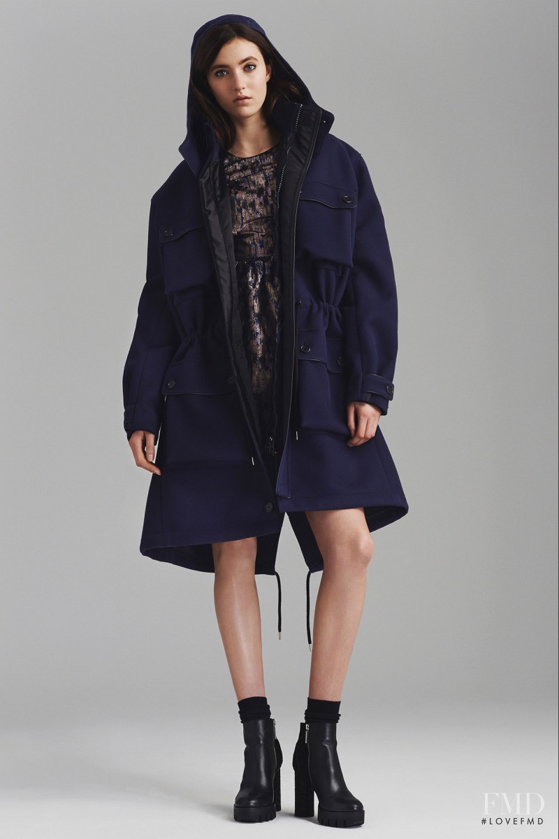 Matilda Lowther featured in  the Markus Lupfer fashion show for Pre-Fall 2015