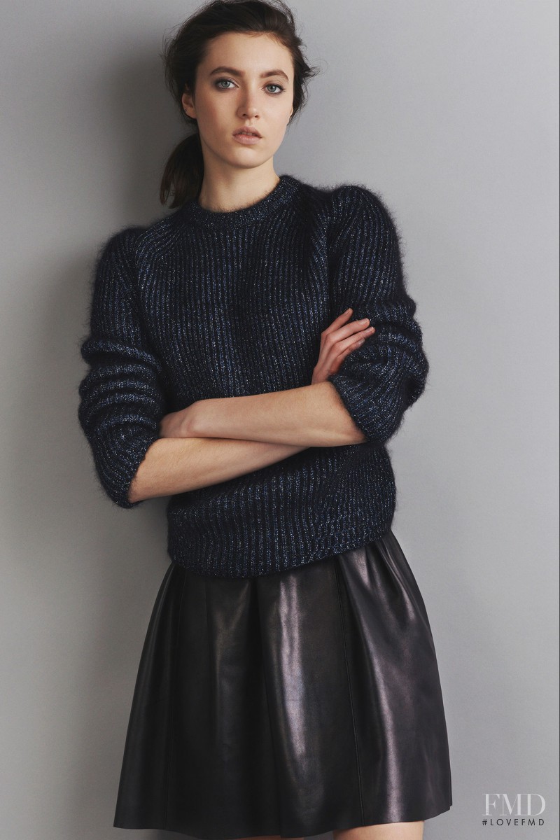 Matilda Lowther featured in  the Markus Lupfer fashion show for Pre-Fall 2015