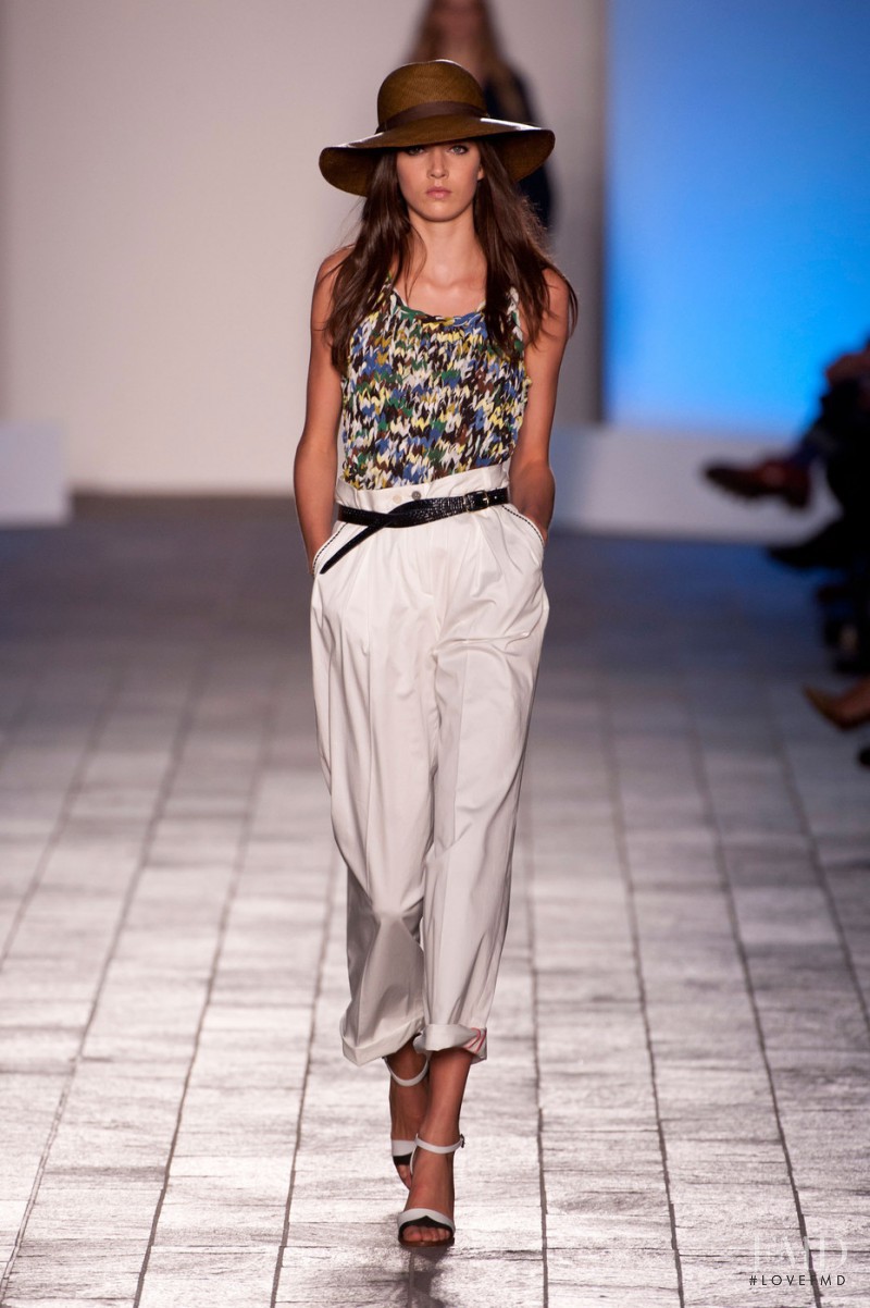 Matilda Lowther featured in  the Paul Smith fashion show for Spring/Summer 2014