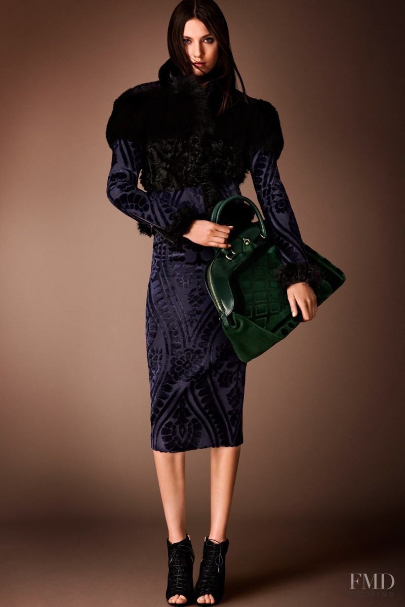 Matilda Lowther featured in  the Burberry Prorsum fashion show for Pre-Fall 2014