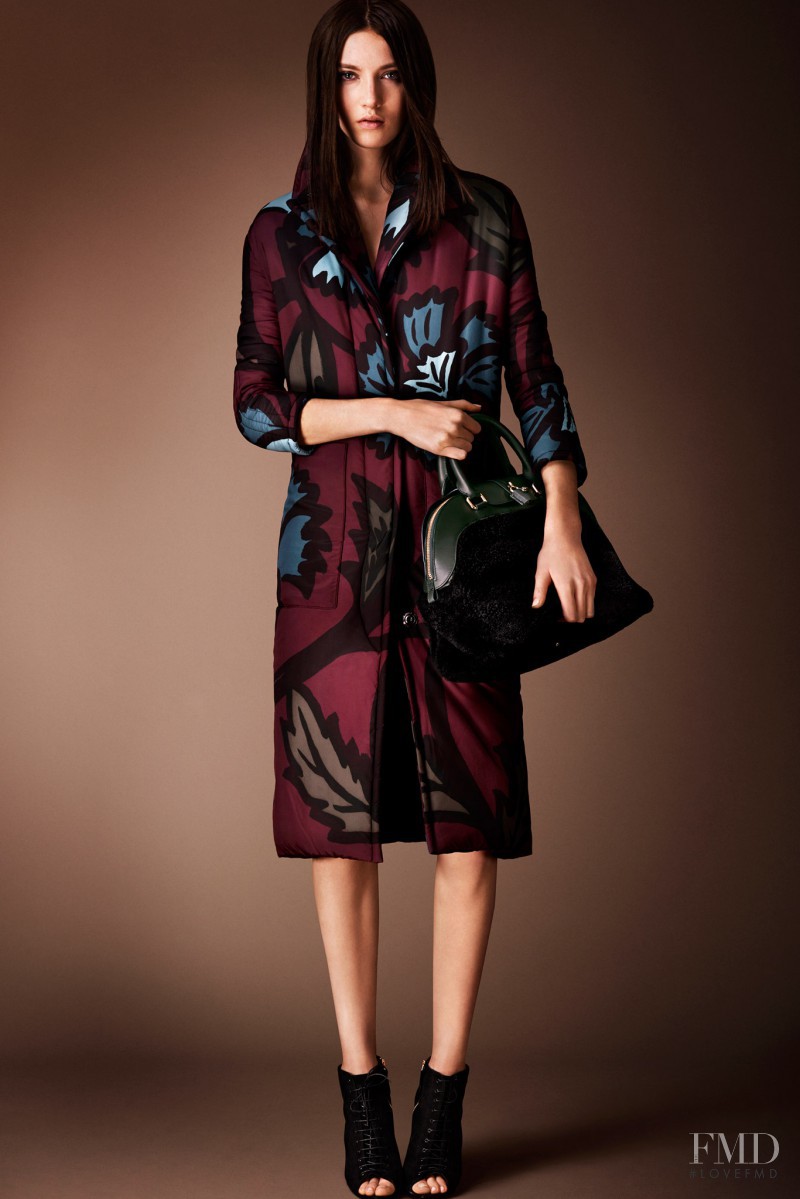 Matilda Lowther featured in  the Burberry Prorsum fashion show for Pre-Fall 2014