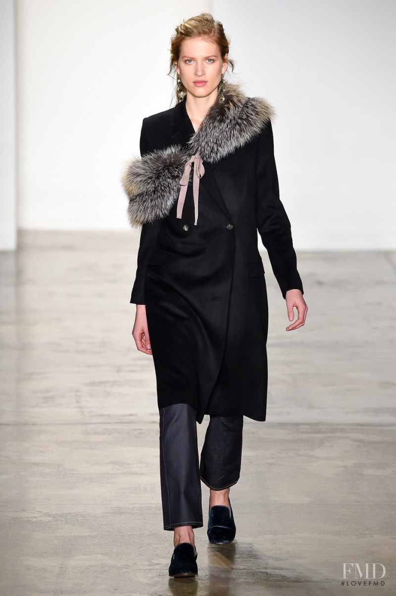 Laura Julie Schwab Holm featured in  the Brock Collection fashion show for Autumn/Winter 2016