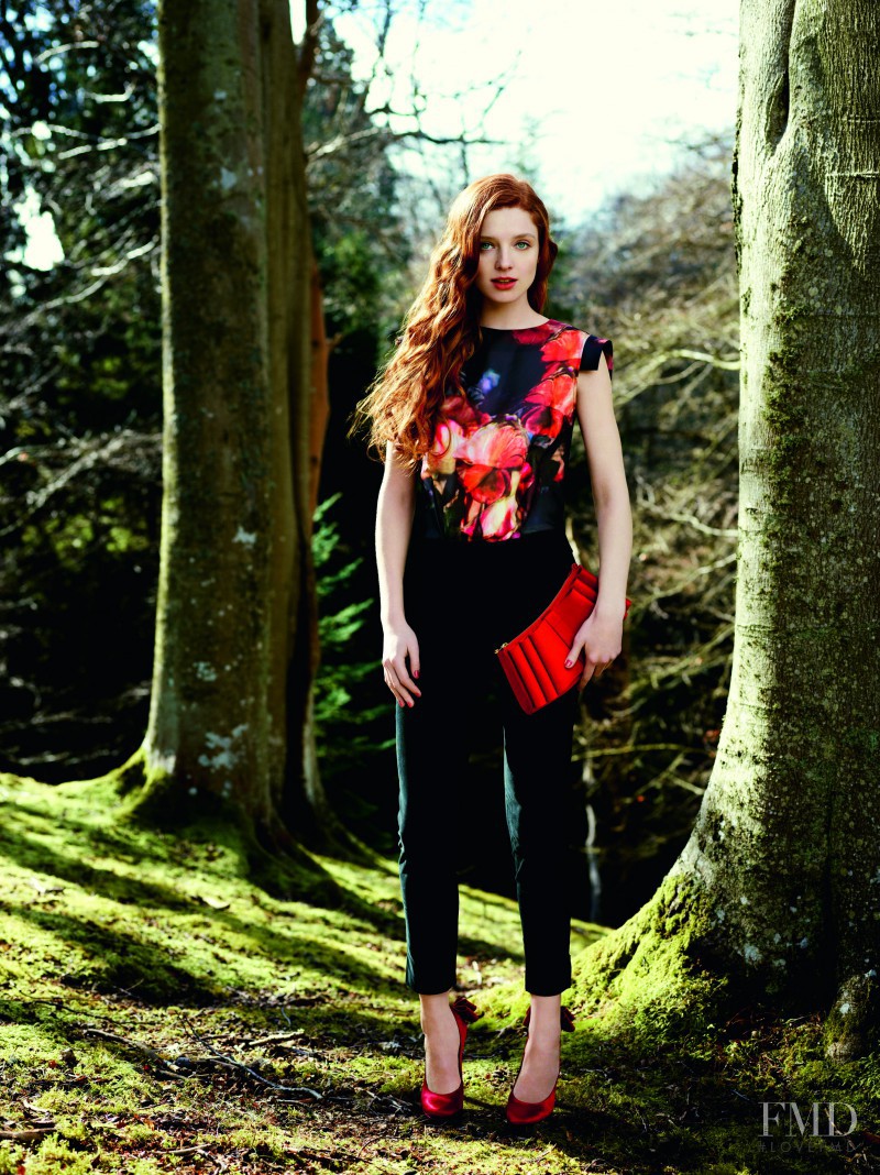 Nastya Pindeeva featured in  the Ted Baker lookbook for Autumn/Winter 2012