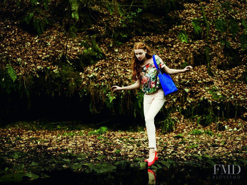 Nastya Pindeeva featured in  the Ted Baker lookbook for Autumn/Winter 2012