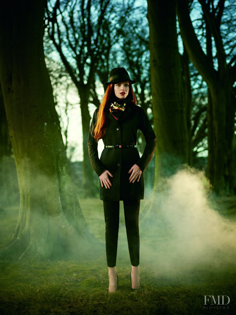 Nastya Pindeeva featured in  the Ted Baker lookbook for Autumn/Winter 2012