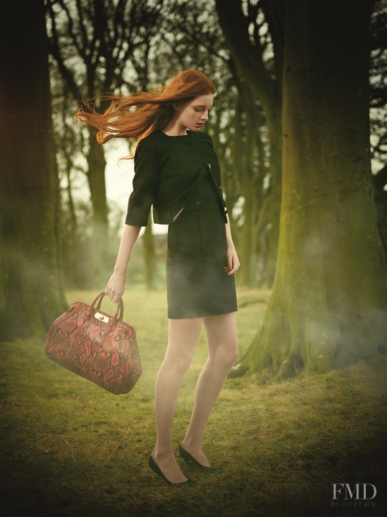 Nastya Pindeeva featured in  the Ted Baker lookbook for Autumn/Winter 2012