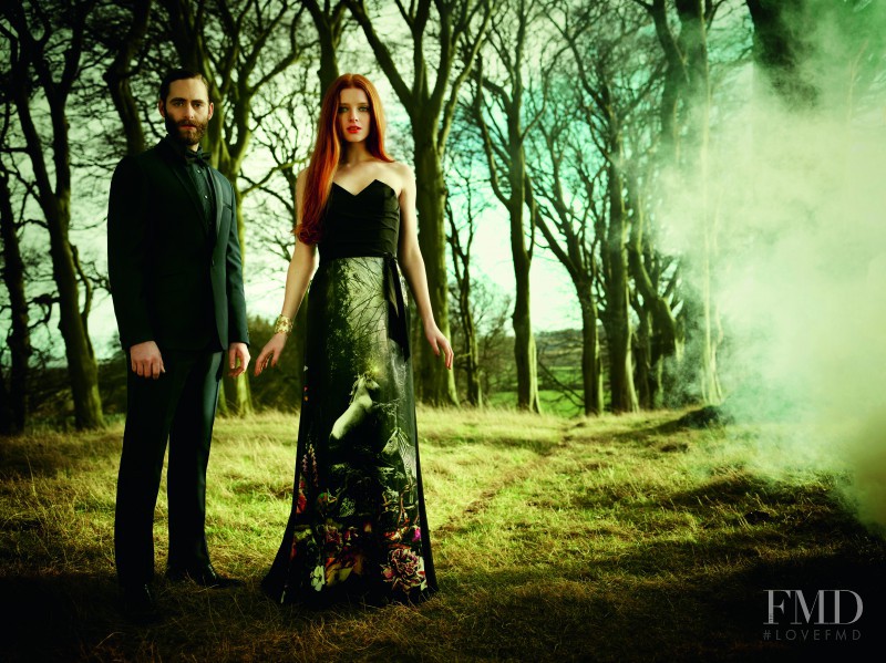 Nastya Pindeeva featured in  the Ted Baker lookbook for Autumn/Winter 2012