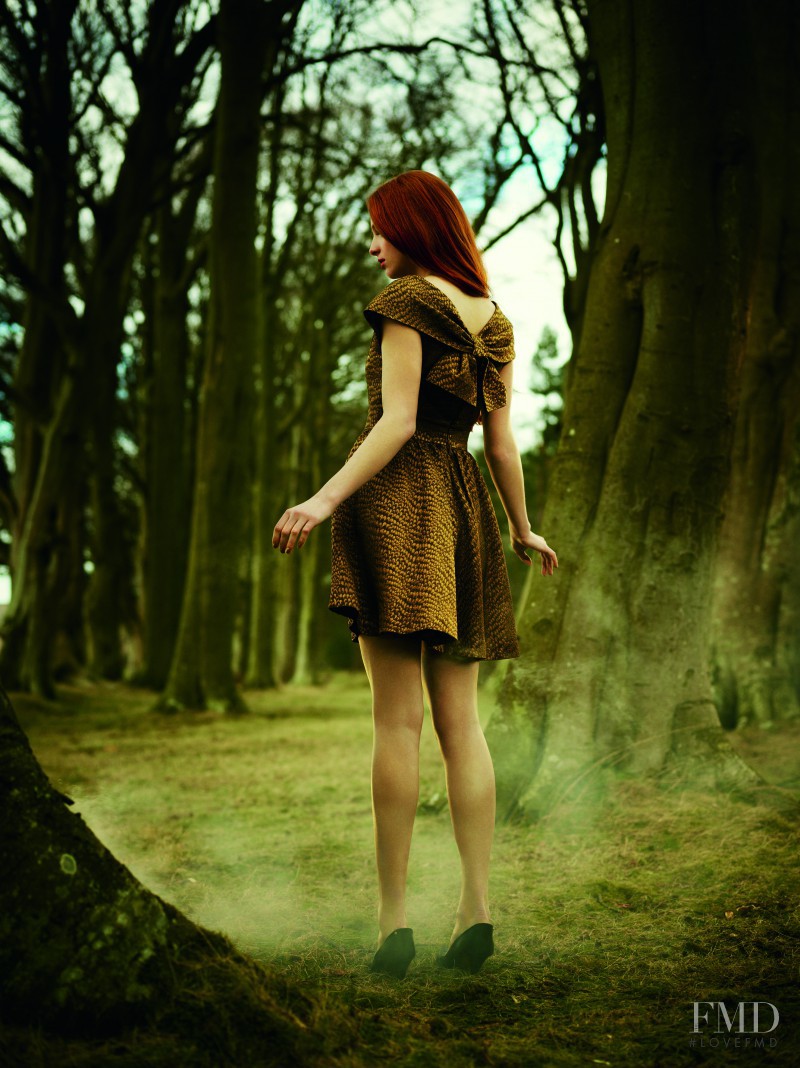 Nastya Pindeeva featured in  the Ted Baker lookbook for Autumn/Winter 2012